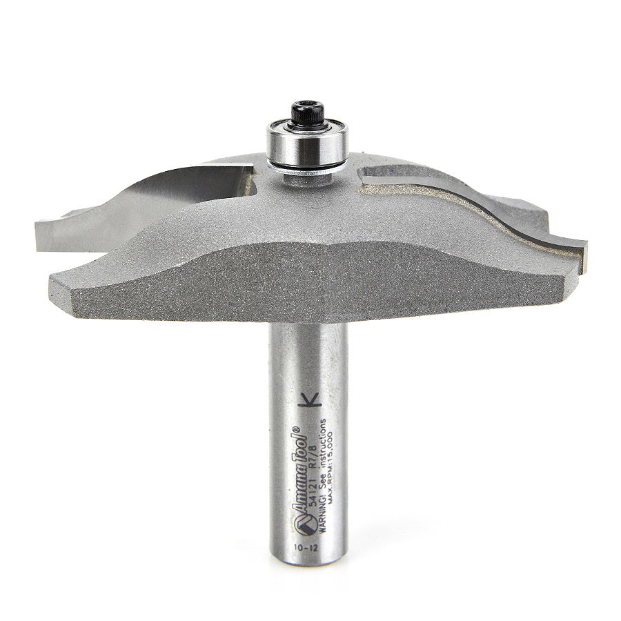 AMANA 54121 Carbide Tipped Ogee Raised Panel 7/8 Radius x 3-3/8 Dia x 9/16 x 1/2 Inch Shank