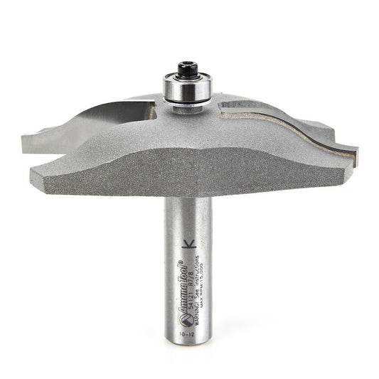 AMANA 54121 Carbide Tipped Ogee Raised Panel 7/8 Radius x 3-3/8 Dia x 9/16 x 1/2 Inch Shank