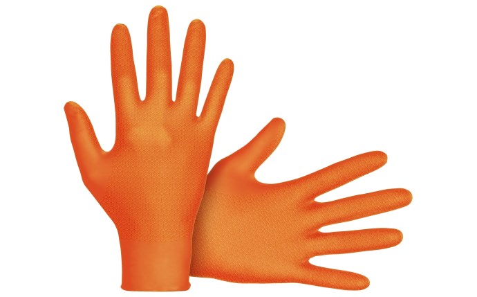SAS SAFETY 66473 Astro-Grip® Powder-Free Exam Grade Nitrile Disposable Gloves - 7 Mil - 100PK - L