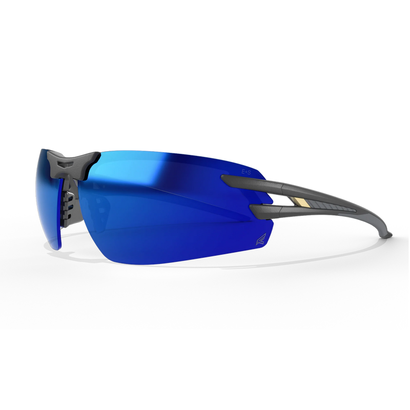 EDGE EYEWEAR SL118 SALITA - BLACK FRAME/AQUA PRECISION BLUE MIRROR LENSES