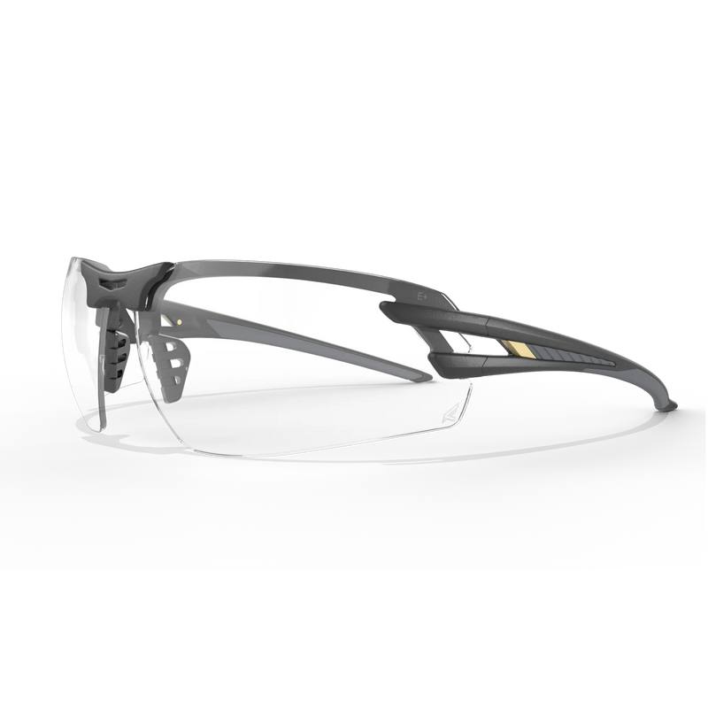 EDGE EYEWEAR SL111VS SALITA - BLACK FRAME/CLEAR VAPOR SHIELD LENSES
