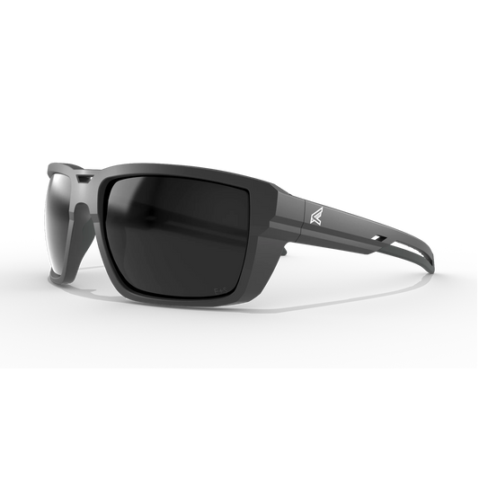EDGE EYEWEAR LS116 LASSEN - MATTE BLACK FRAME/SMOKE LENSES