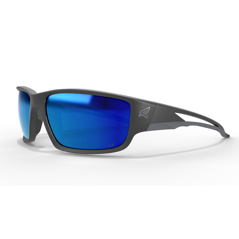 EDGE EYEWEAR TSKAP218 KAZBEK - BLACK FRAME/POLARIZED AQUA PRECISION BLUE MIRROR LENSES