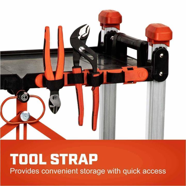 CRESCENT F3SCBL SITERUNNER 3 Shelf Folding Jobsite Cart