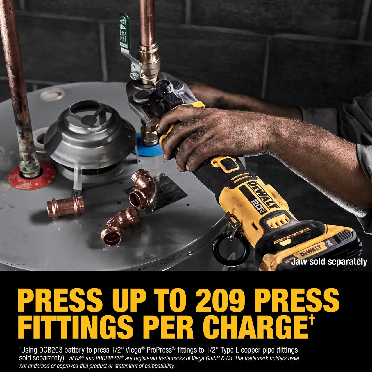 DEWALT DCE210D2 20V MAX** compact press tool kit