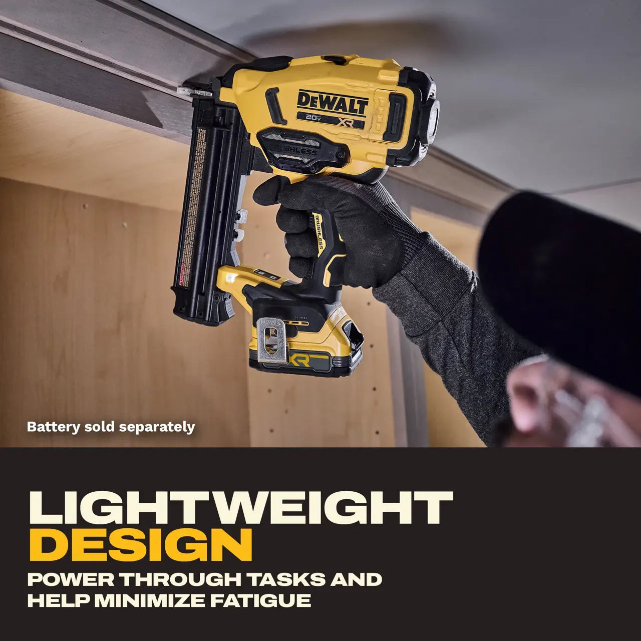 DEWALT DCN210B 20V MAX* XR Cordless 18Ga Brad Nailer (Tool Only)