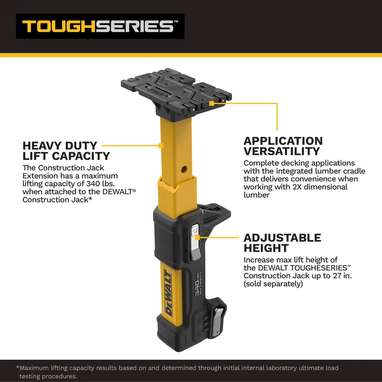 DEWALT DWHT83554 TOUGHSERIES™ Construction Jack Extension