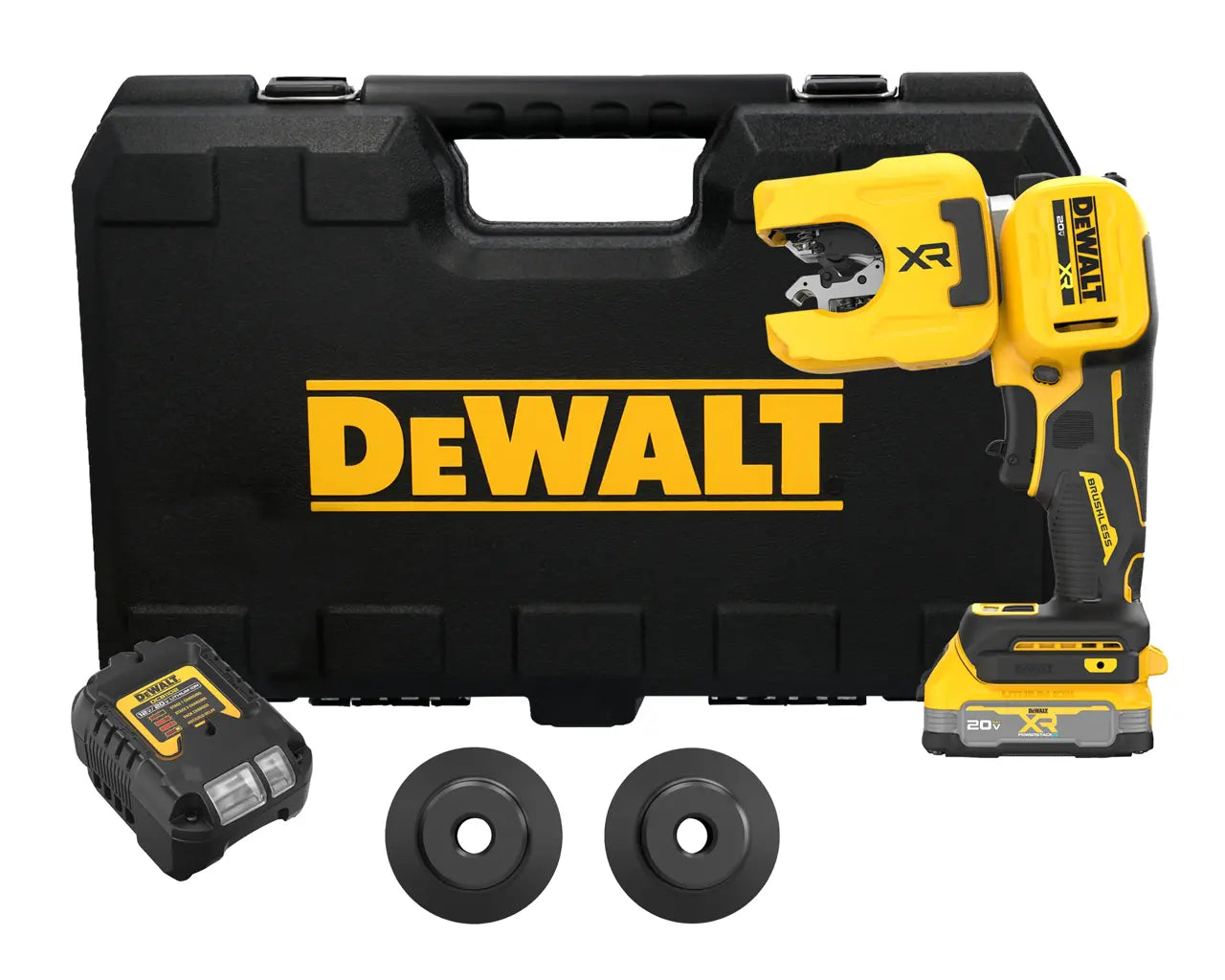 DEWALT DCE154E1 20V MAX* XR® 1-1/4-In. Copper Tubing Cutter Kit