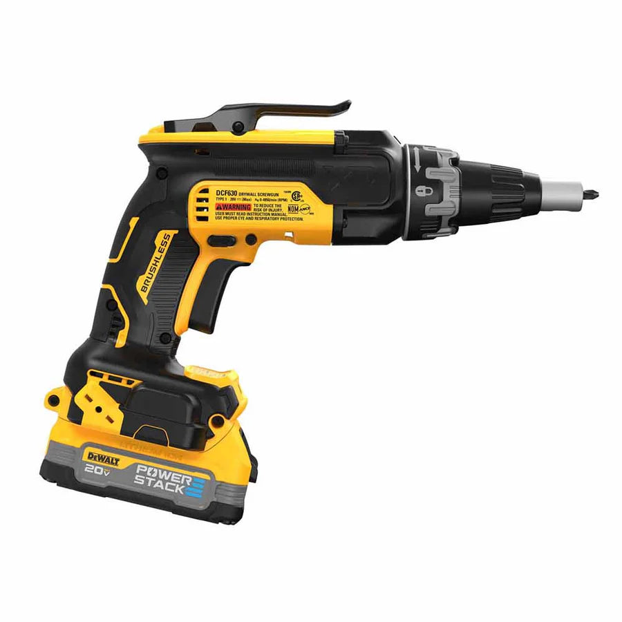 DEWALT DCF630E1 20V MAX Cordless Brushless Screw Gun Kit with 1.7Ah Battery and Charger