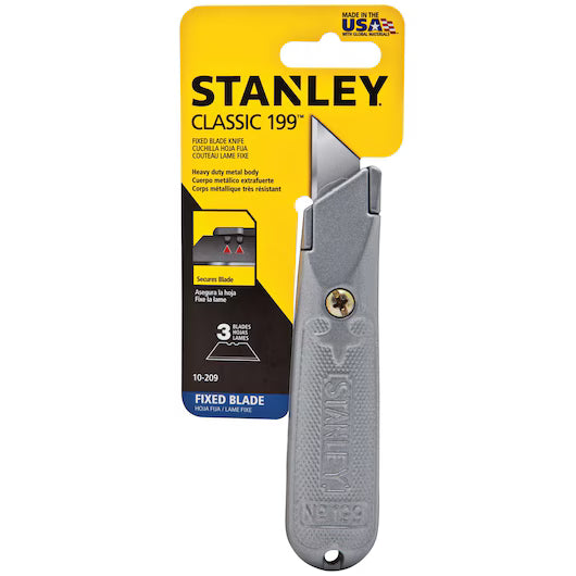 STANLEY 10-209 5-3/8 in Classic 199® Fixed Blade Utility Knife