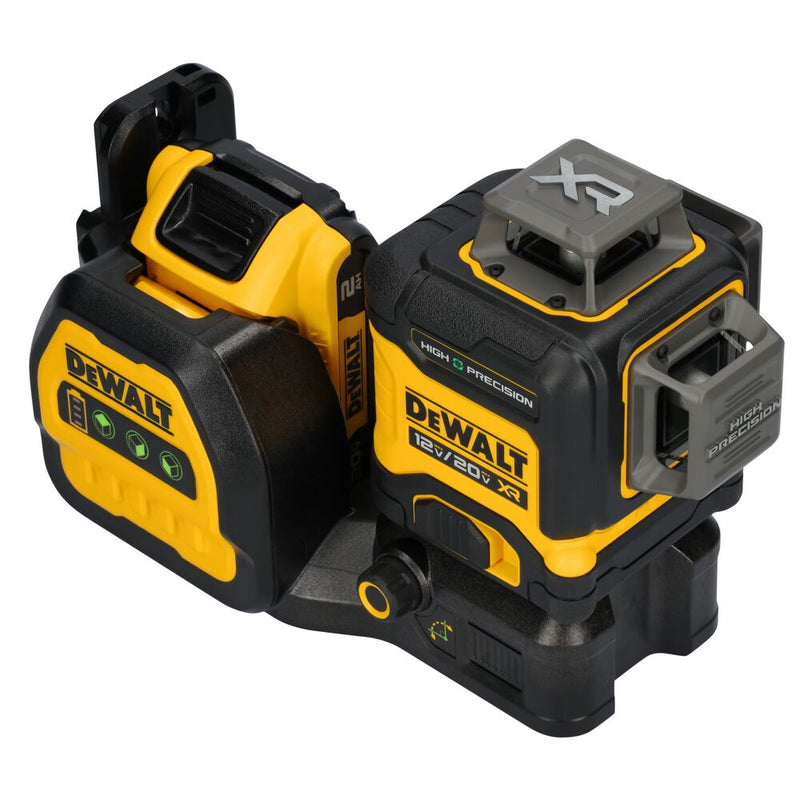 DEWALT DCLE34033D1 20V MAX* XR® 3 x 360 HIGH PRECISION GREEN LASER KIT W/DETECTOR
