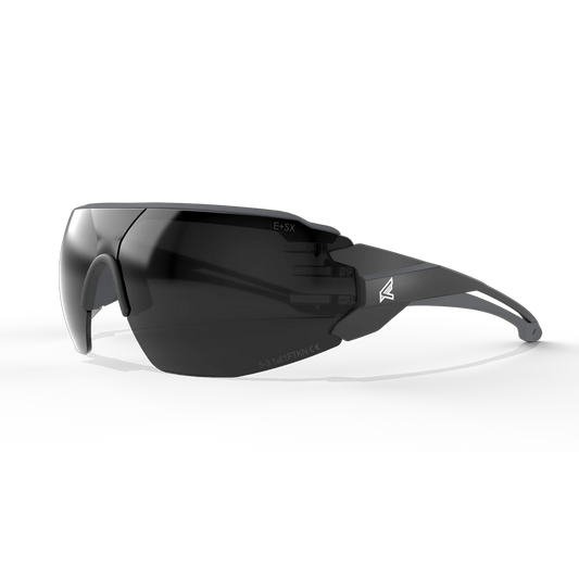 EDGE EYEWEAR TV126VS TAVEN - BLACK FRAME WITH GRAY TPR/VAPOR SHIELD SMOKE LENSES
