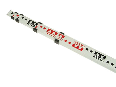 JOHNSON LEVEL 40-6327 5 Meter Metric Aluminum Grade Rod