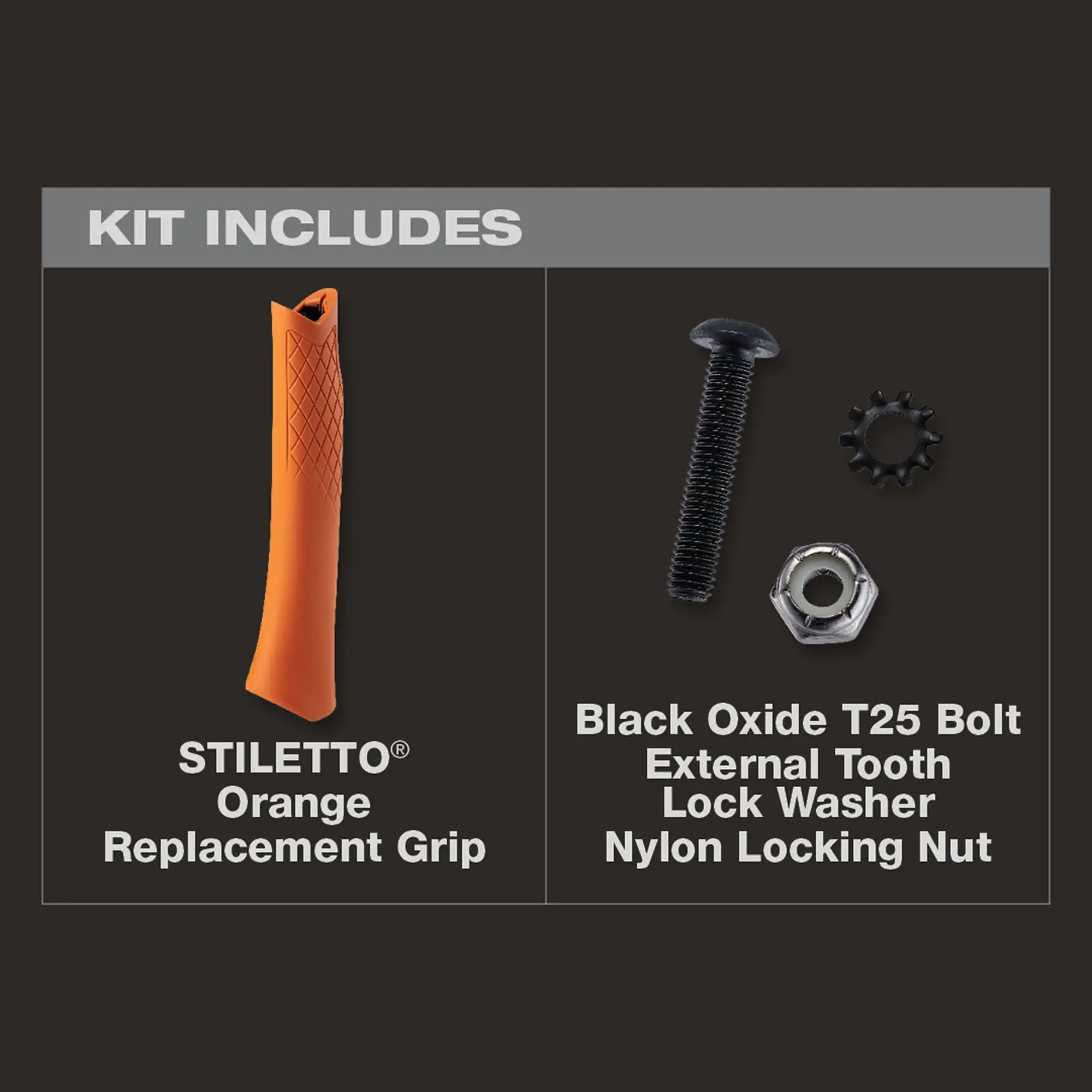 STILETTO TBRG-O Orange Replacement Grip