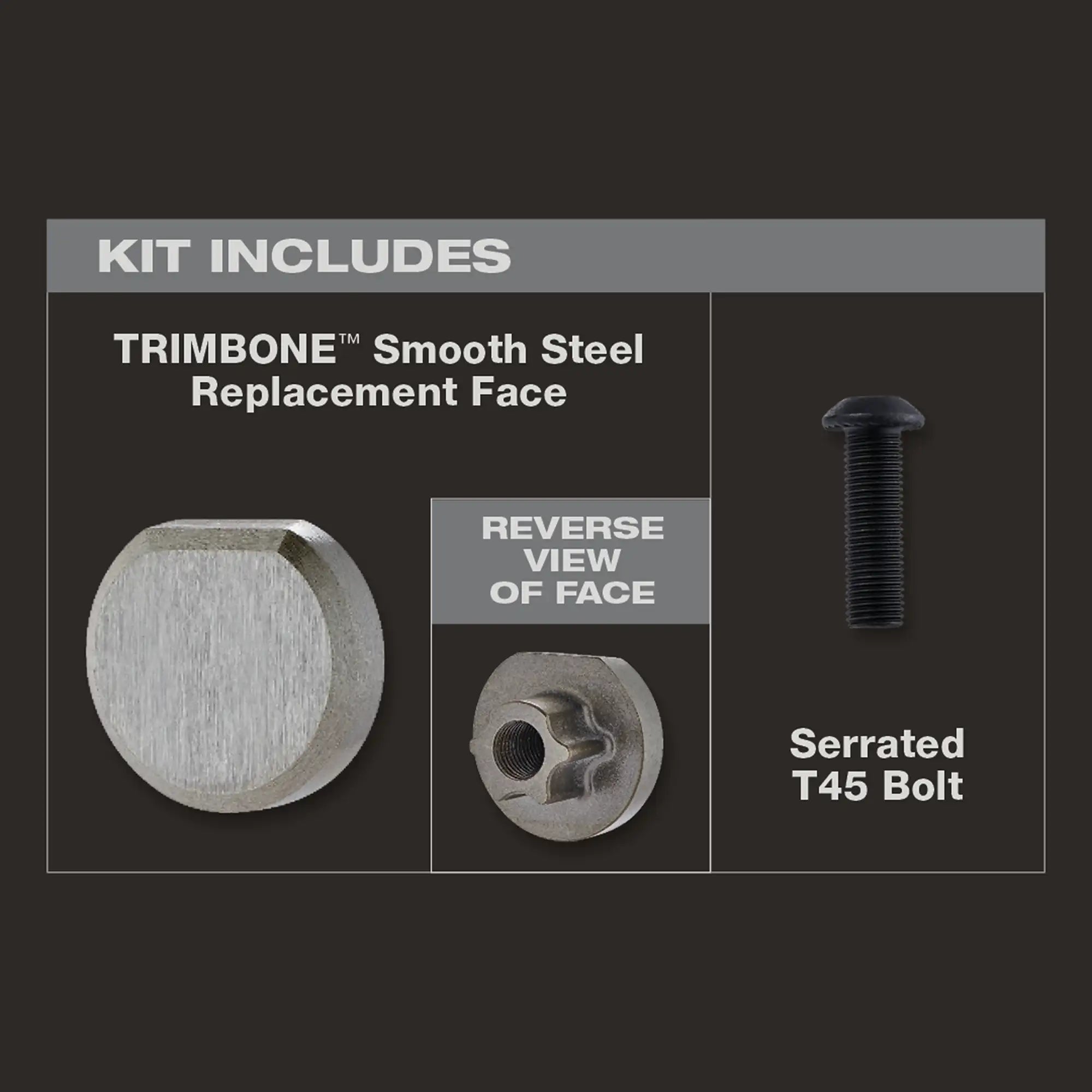 STILETTO TRMB-RS TRIMBONE™ Smooth Steel Replacement Face
