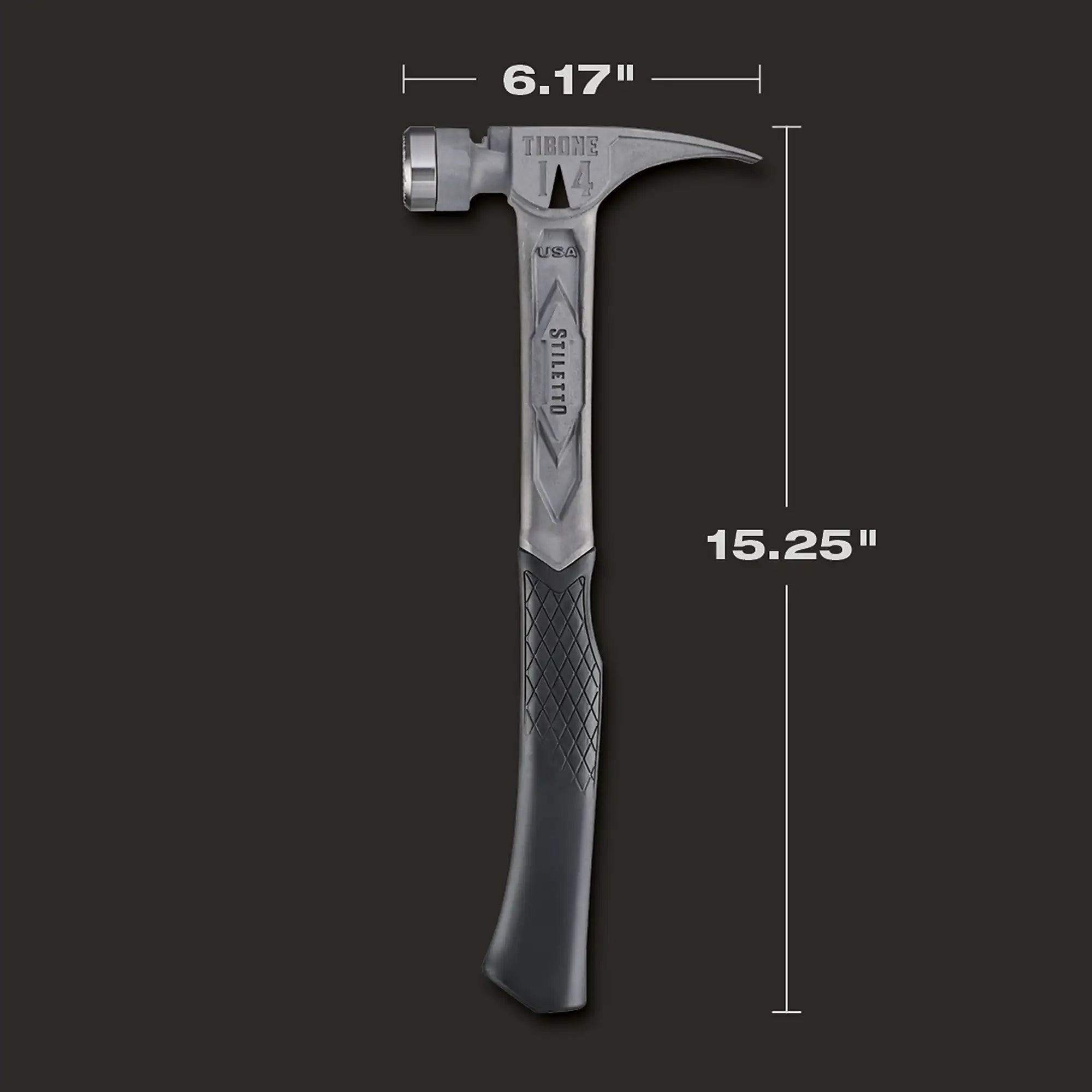 STILETTO TIB14RMC 14oz TIBONE™ Milled/Curved Titanium