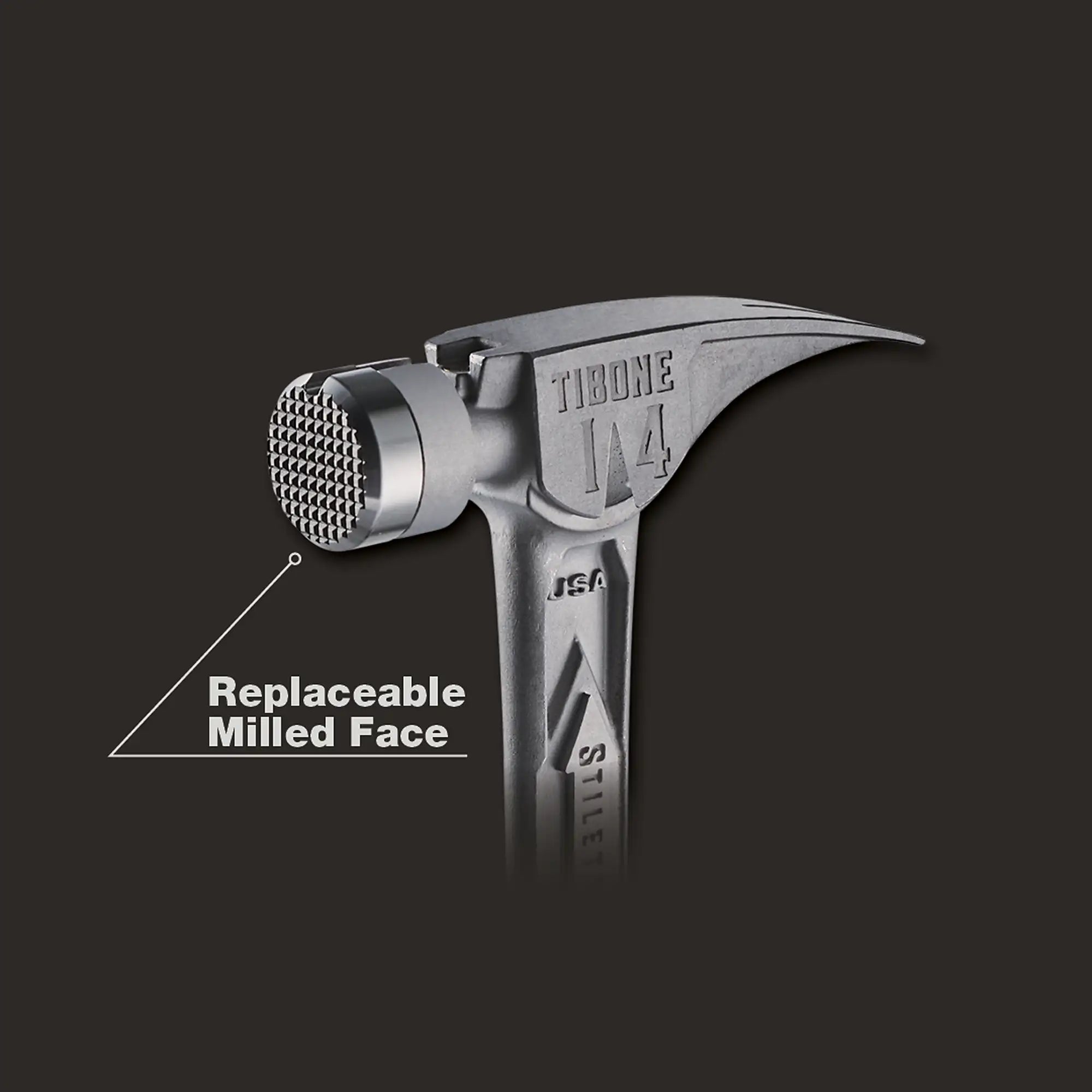 STILETTO TIB14RMC 14oz TIBONE™ Milled/Curved Titanium