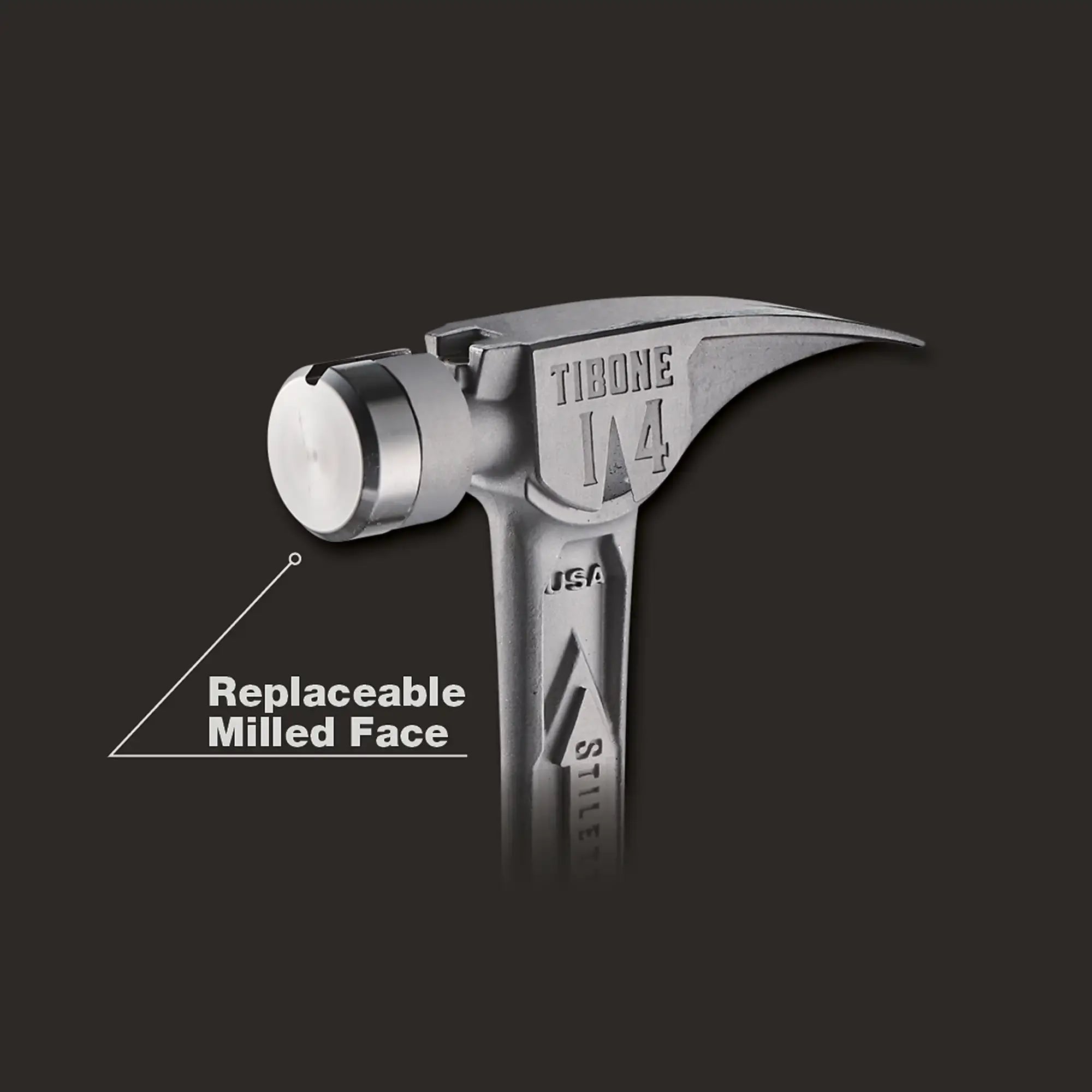 STILETTO TIB15SC 15oz TIBONE™ Smooth/Curved Titanium Hammer