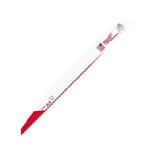 MILWAUKEE 48-00-8027 12" 5 TPI The Ax™ Sawzall® Blade (25 Pk)