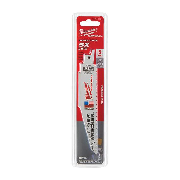 MILWAUKEE 48-00-5701 The WRECKER™ Multi-Material SAWZALL® Blade 6