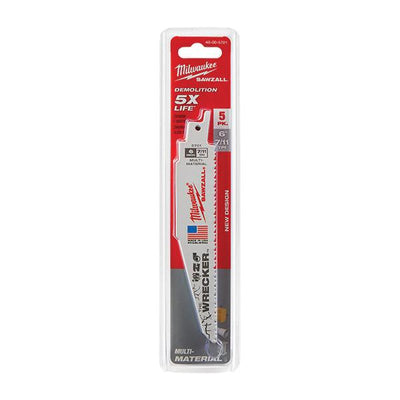 MILWAUKEE 48-00-5701 The WRECKER™ Multi-Material SAWZALL® Blade 6