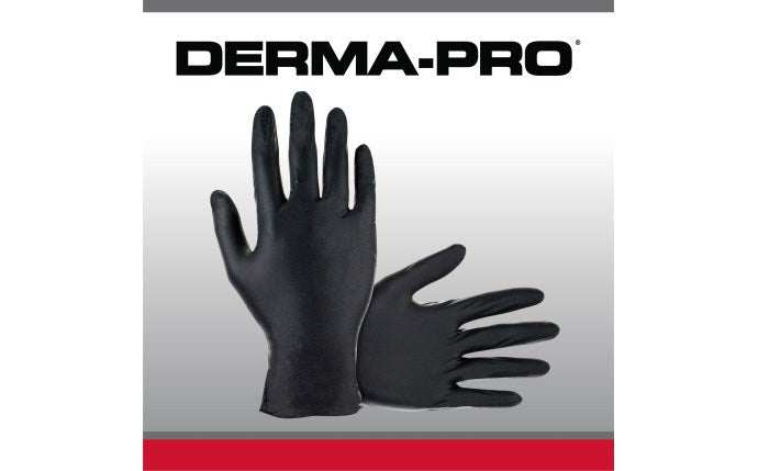 SAS SAFETY 66544 Derma-Pro® Powder-Free Exam Grade Nitrile Disposable Gloves - 100PK - L