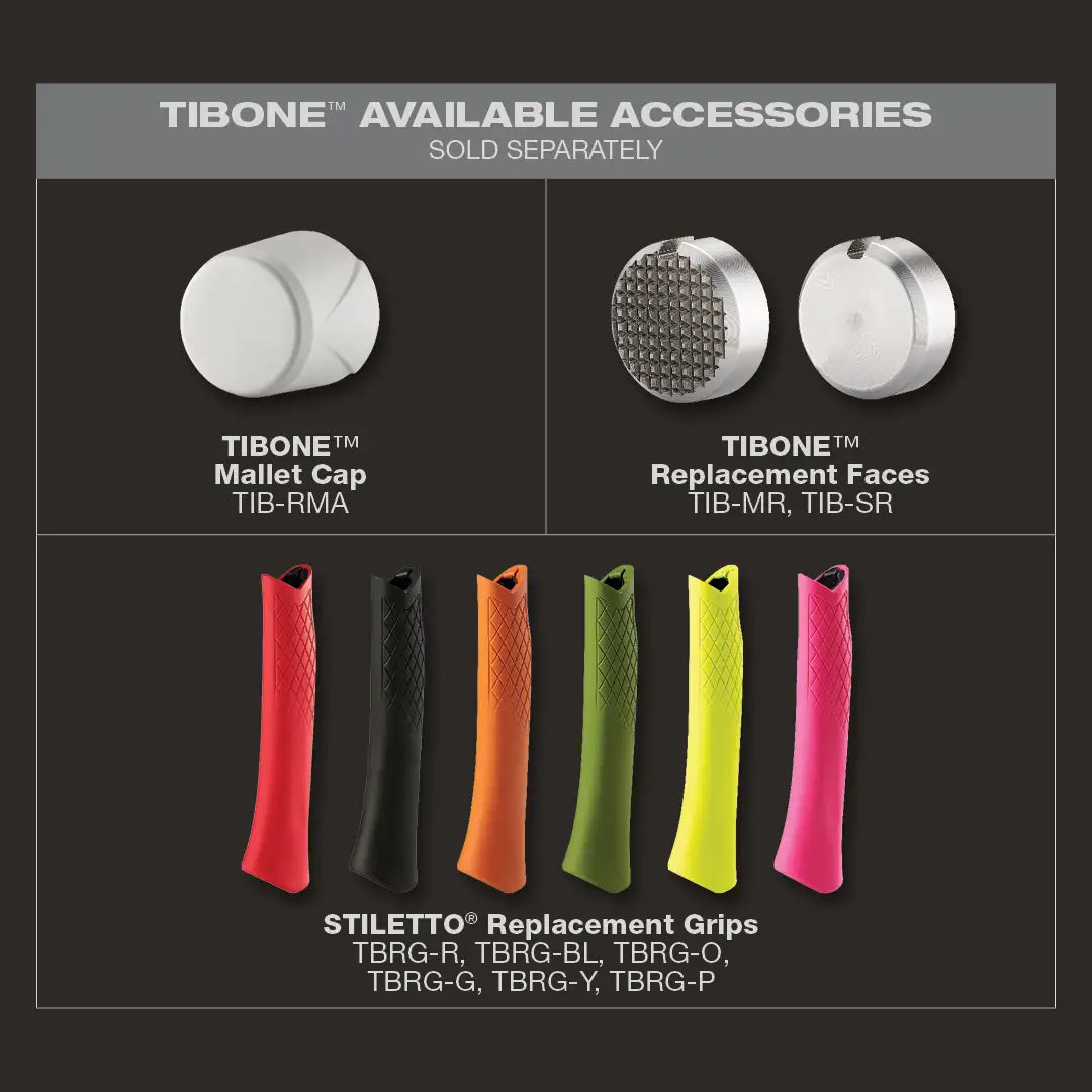 STILETTO TIB15SC 15oz TIBONE™ Smooth/Curved Titanium Hammer