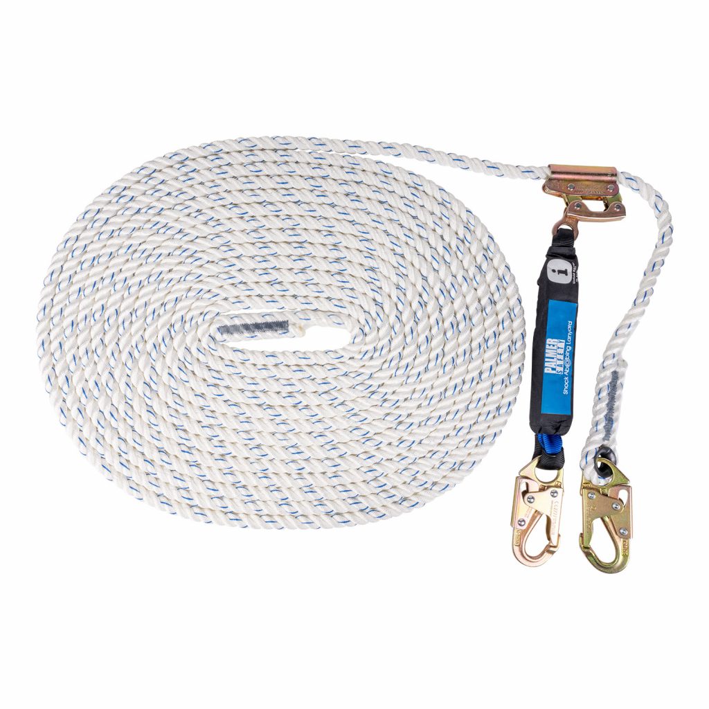 Palmer Safety V5501NB Roofing Bucket Kit Fall Protection Harness/Lifeline/Anchor