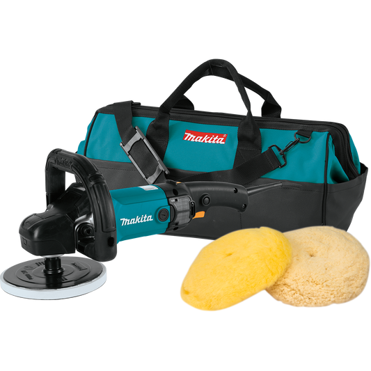 MAKITA 9237CX3 7" VS POLISHER W/PADS, BAG