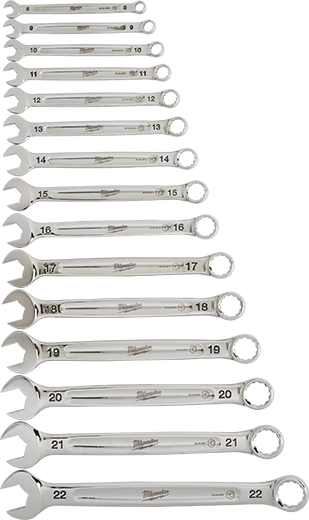 MILWAUKEE 48-22-9515 15pc Combination Wrench Set - Metric
