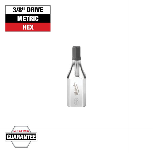 MILWAUKEE 45-34-1052 3/8" Drive 6mm Hex Bit Socket