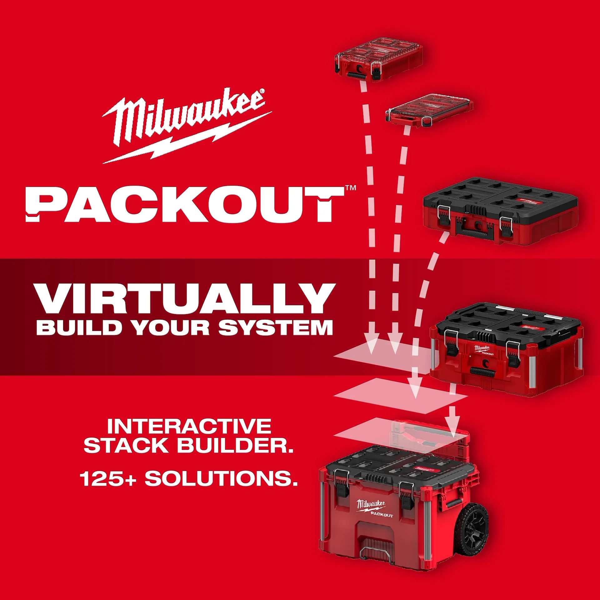 MILWAUKEE 48-22-8442 PACKOUT™ 2-Drawer Tool Box