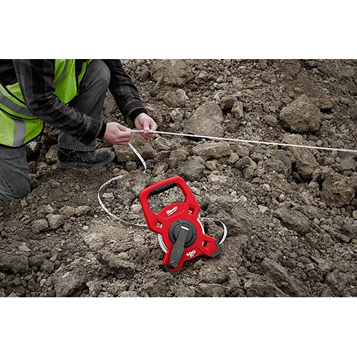 MILWAUKEE 48-22-5301 100ft Fiberglass Open Reel Long Tape Measure