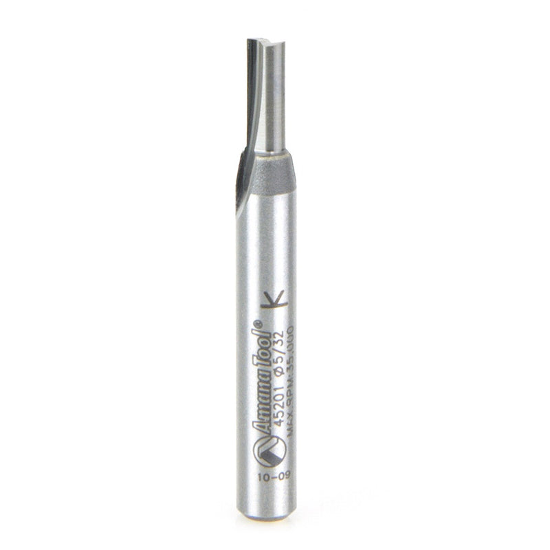 AMANA 45201 Solid Carbide Cutting Edge Straight Plunge High Production 5/32 Dia x 7/16 x 1/4 Inch Shank