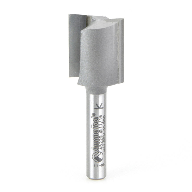 AMANA 45229 Carbide Tipped Straight Plunge High Production 11/16 Dia x 3/4 x 1/4 Inch Shank
