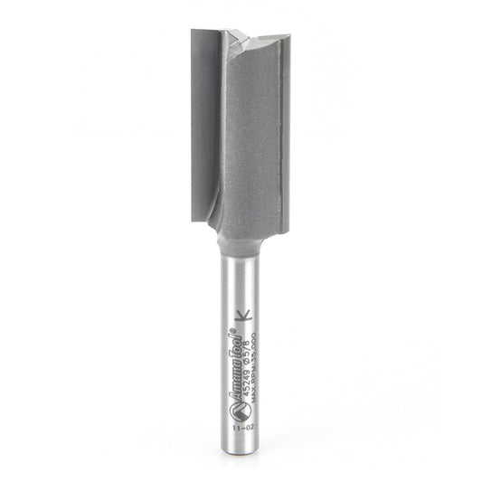 AMANA 45249 Carbide Tipped Straight Plunge High Production 5/8 Dia x 1-1/4 x 1/4 Inch Shank
