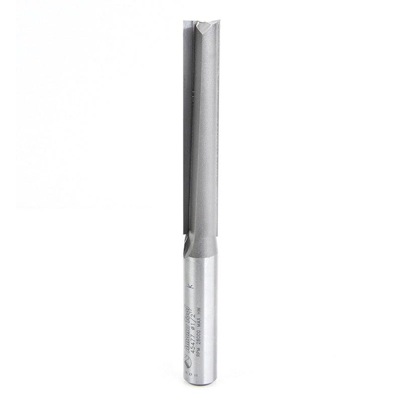 AMANA 45477 Carbide Tipped Straight Plunge High Production 1/2 Dia x 3 x 1/2 Inch Shank