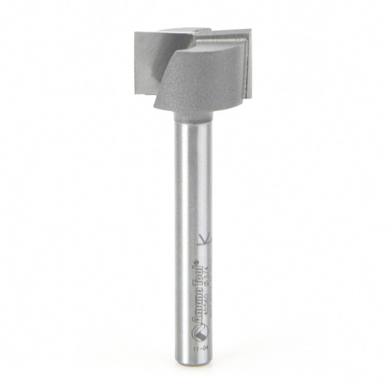 AMANA 45560 Carbide Tipped Bottom Cleaning / Spoilboard 3/4 Dia x 7/16 x 1/4 Inch Shank Upshear Design