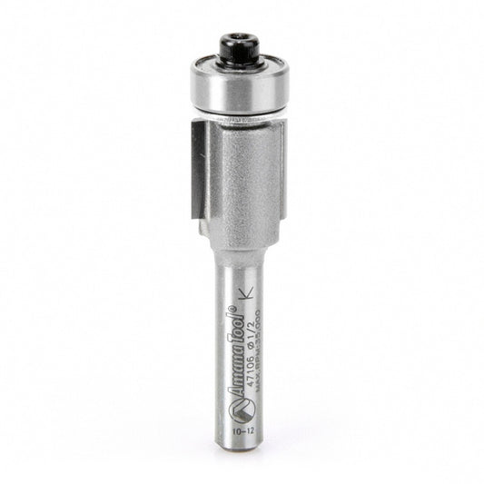 AMANA 47106 Carbide Tipped Flush Trim 1/2 Dia x 1/2 x 1/4 Inch Shank