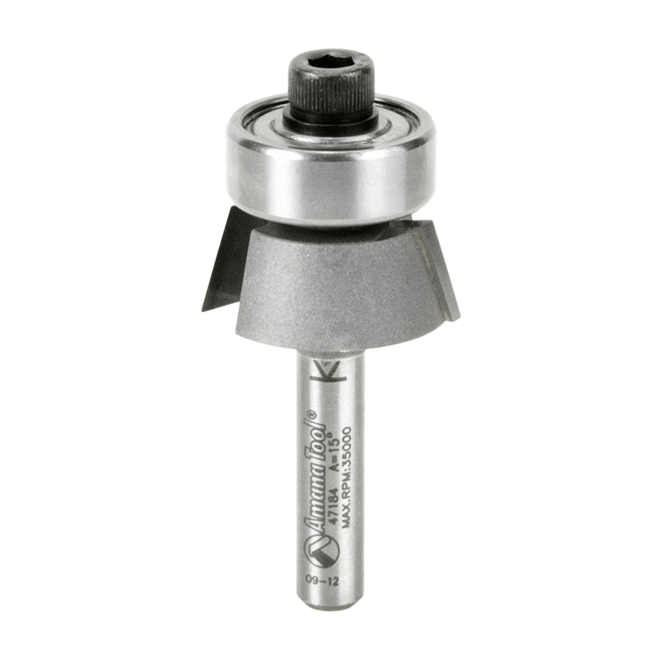 AMANA 47184 Carbide Tipped Dynabit Laminate Trim Bevel Bit – 15° x 1-1/8