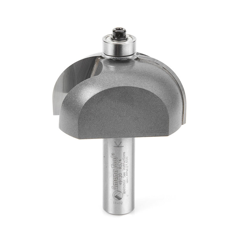 AMANA 49120 Carbide Tipped Cove 3/4 Radius x 2 Inch Dia x1 x 1/2 Shank