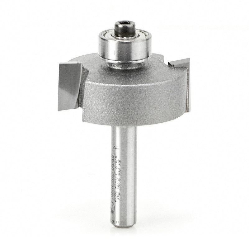 AMANA 49300 Rabbeting 3/8 Depth x 1-1/4 Dia x 1/2 x 1/4 Inch Shank