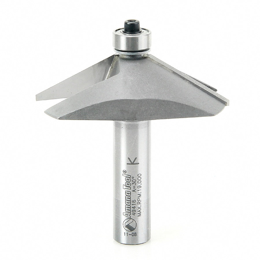 AMANA 49416 Carbide Tipped 60° Chamfer Router Bit – 2-1/2