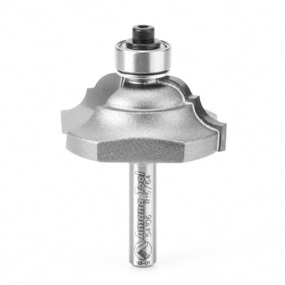 AMANA 54106 Carbide Tipped Classical Bead & Cove 7/32 x 15/64 Radius x 1-1/2 Dia x 5/8 x 1/4 Inch Shank