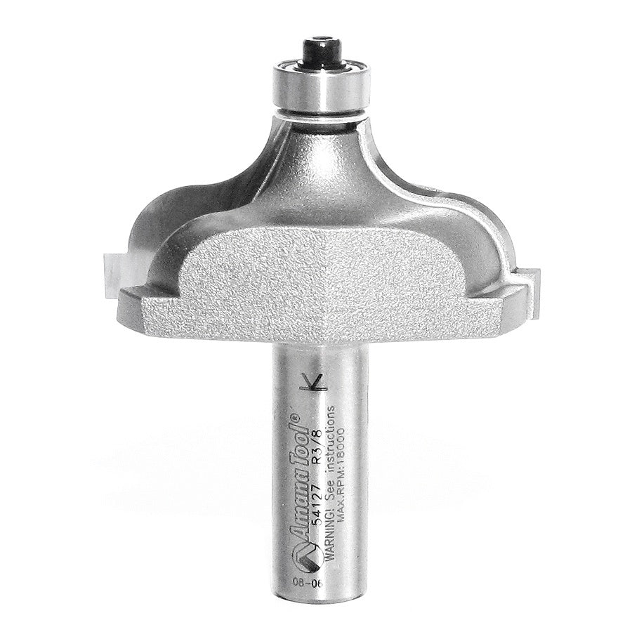 AMANA 54127 Carbide Tipped Ogee Fillet 3/8 Radius x 2-1/4 Dia x 15/16 x 1/2 Inch Shank