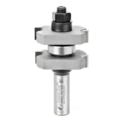 AMANA 55401 55401 Carbide Tipped Tongue & Groove 3/8 Kerf x 1-5/8 Dia x 1-1/8 x 1/2 Inch Shank Assembly for 3/4 - 1-1/8 Material