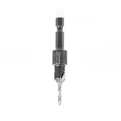 TIMBERLINE 608-114 Carbide Tipped Countersink 7/64 D x 1/4 Quick Release Hex SHK for Wood Screw #8