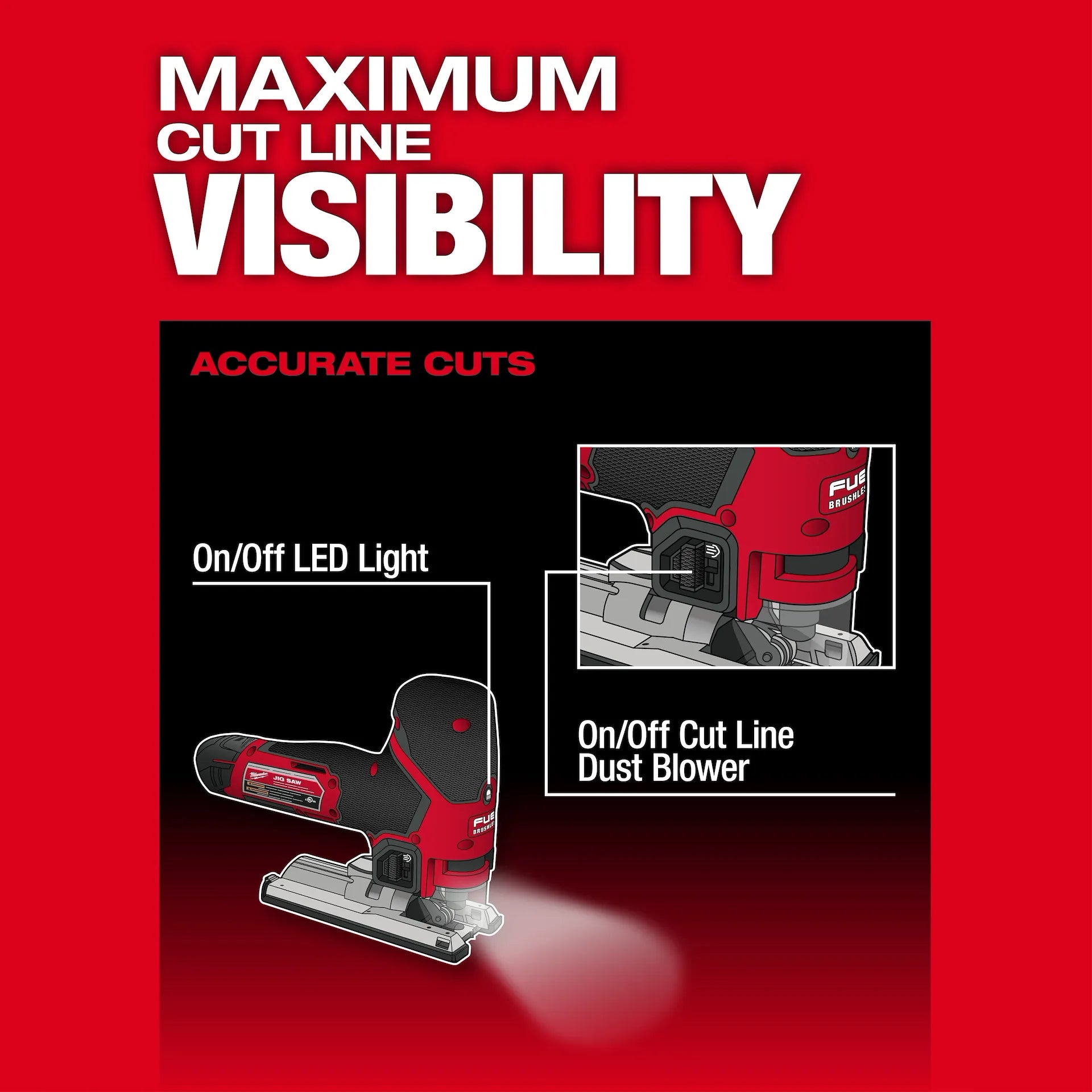 MILWAUKEE 2545-20 M12 FUEL™ Jig Saw (Tool Only)