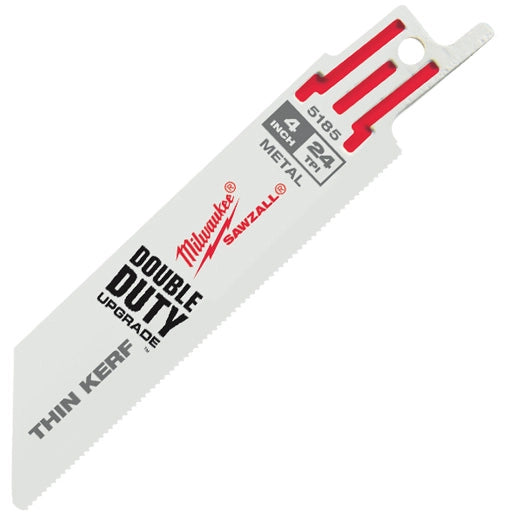 MILWAUKEE 48-00-5185 4" THIN KERF SAWZALL BLADE SUPER SAWZALL 24TPI - 5PK