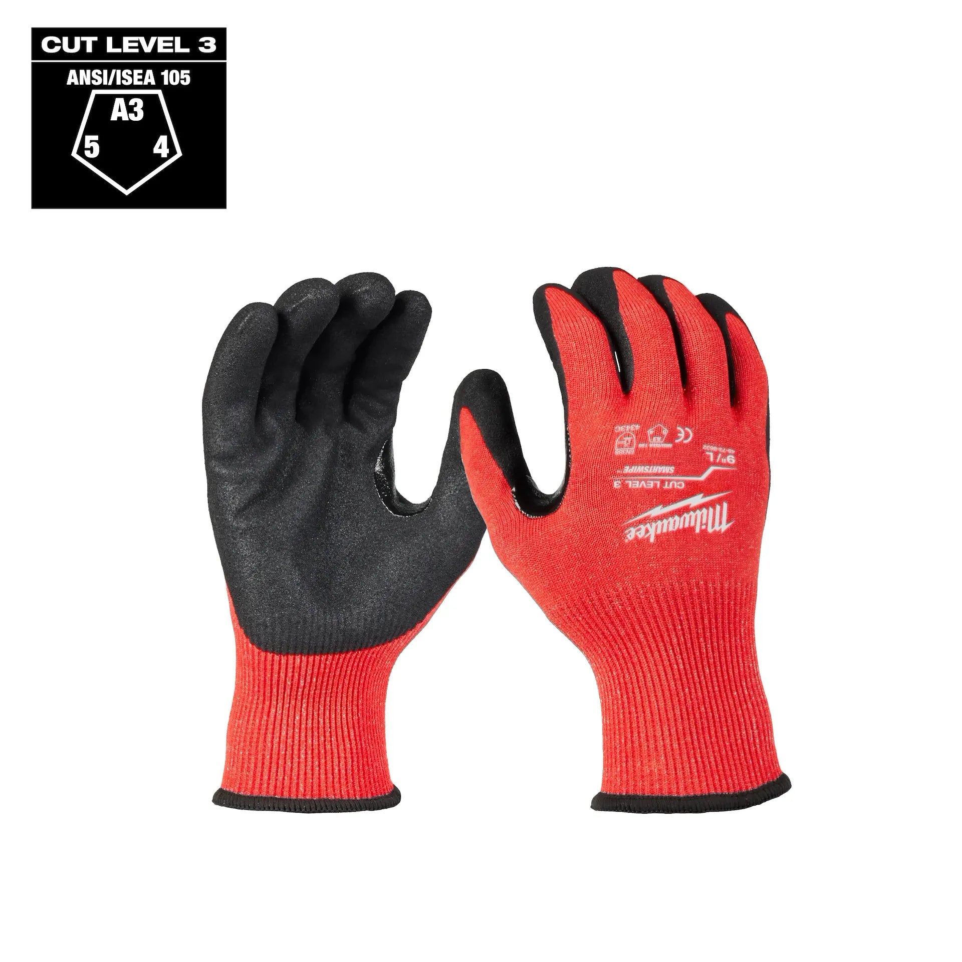 MILWAUKEE 48-73-8632 Cut Level 3 Nitrile Dipped Gloves - L